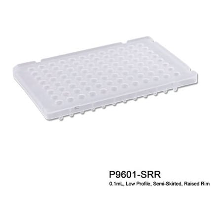 Mtc Bio MTC Bio PureAmp PCR Plate For 0.1 ml Tube, 96 Place, Semi Skirted W/Raised Rim, 50 Pack P9601-SRR